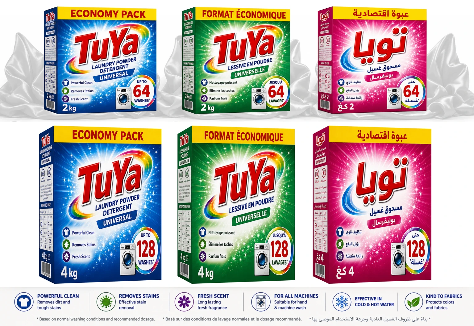 TuYa Economy Washing Powder — 2 kg and 4 kg
